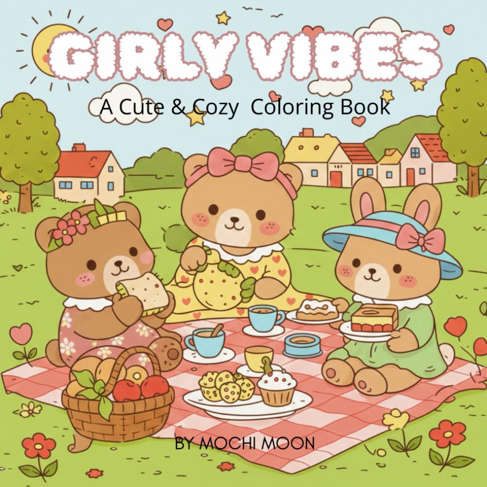 GIRLY VIBES: Girly Vibes: A Sweet & Cozy Coloring Journey