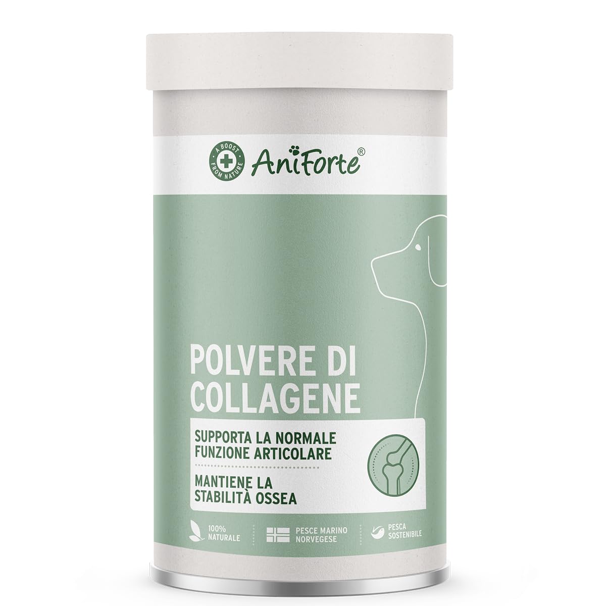 AniForte Marine Collagen Joint Powder for Dogs CollaMove 450g - Il collagene di pesce sostiene articolazioni, tendini e legamenti, Prodotto naturale per la funzionalità e l'agilità delle articolazioni
