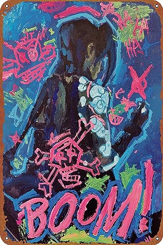 ZTLLFV Jinx from Arcane traditionelles Gemälde Poster Schild Metall Blechschild Wandkunst Dekor Retro-Schild für Heimdekoration Geschenke 20 3 x 30 5 cm