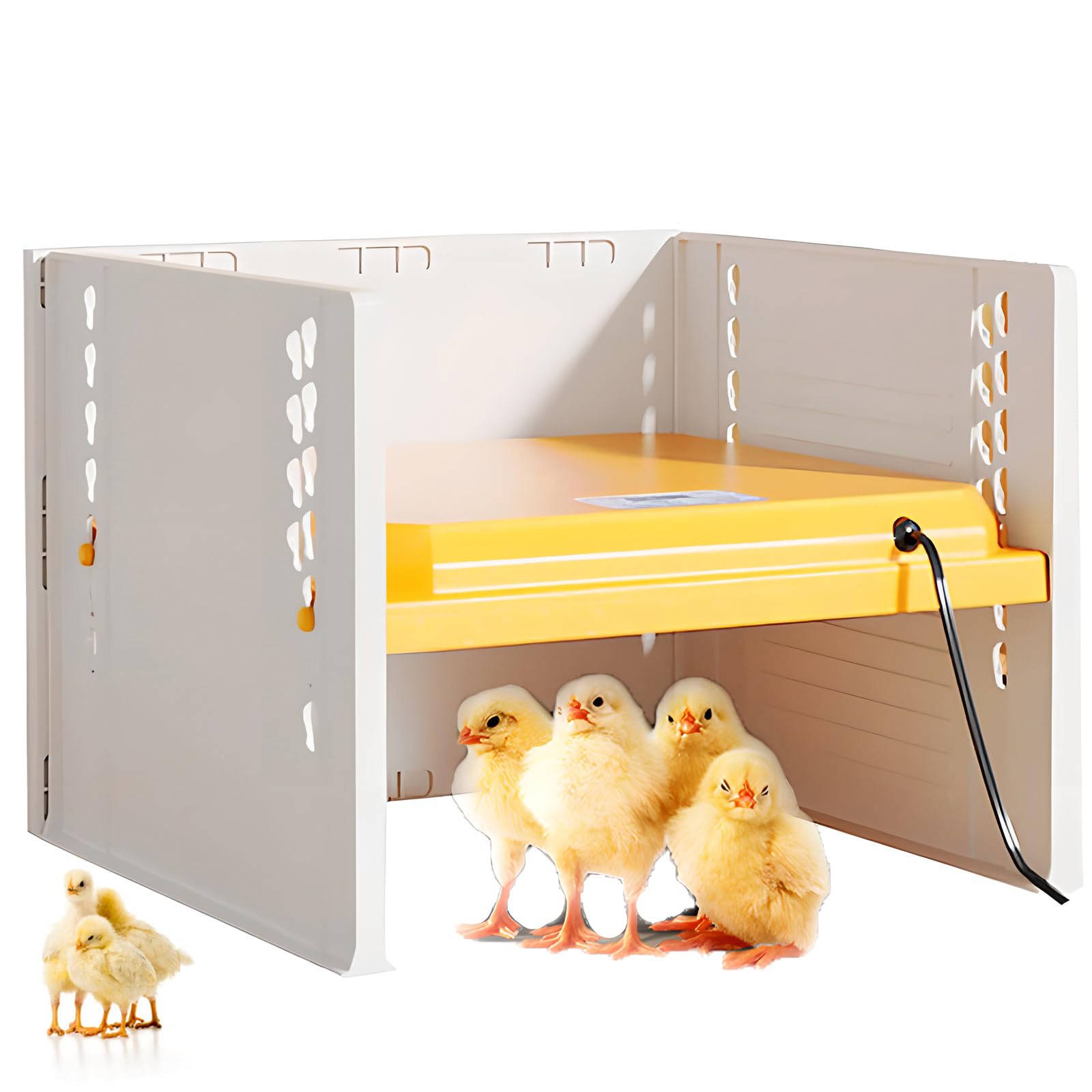 Plaque de chauffage de la piste de poussin 25W de 10x10 pouces réglable pour 15 poussins