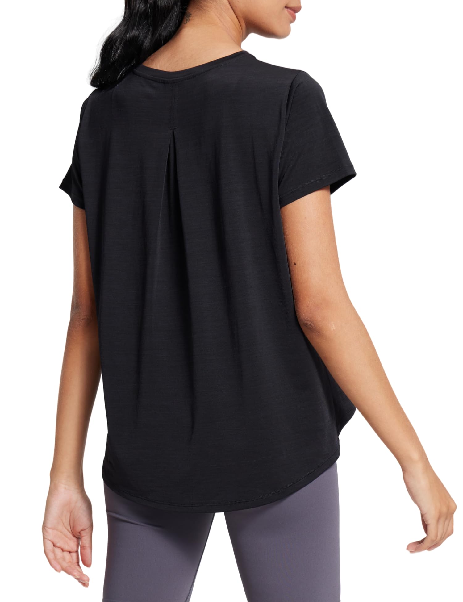 AJISAIWomen's Workout Tops Loose Fit T-Shirts Short Sleeve Lightweight Gym Shirts Athletic Clothes Tee Tops