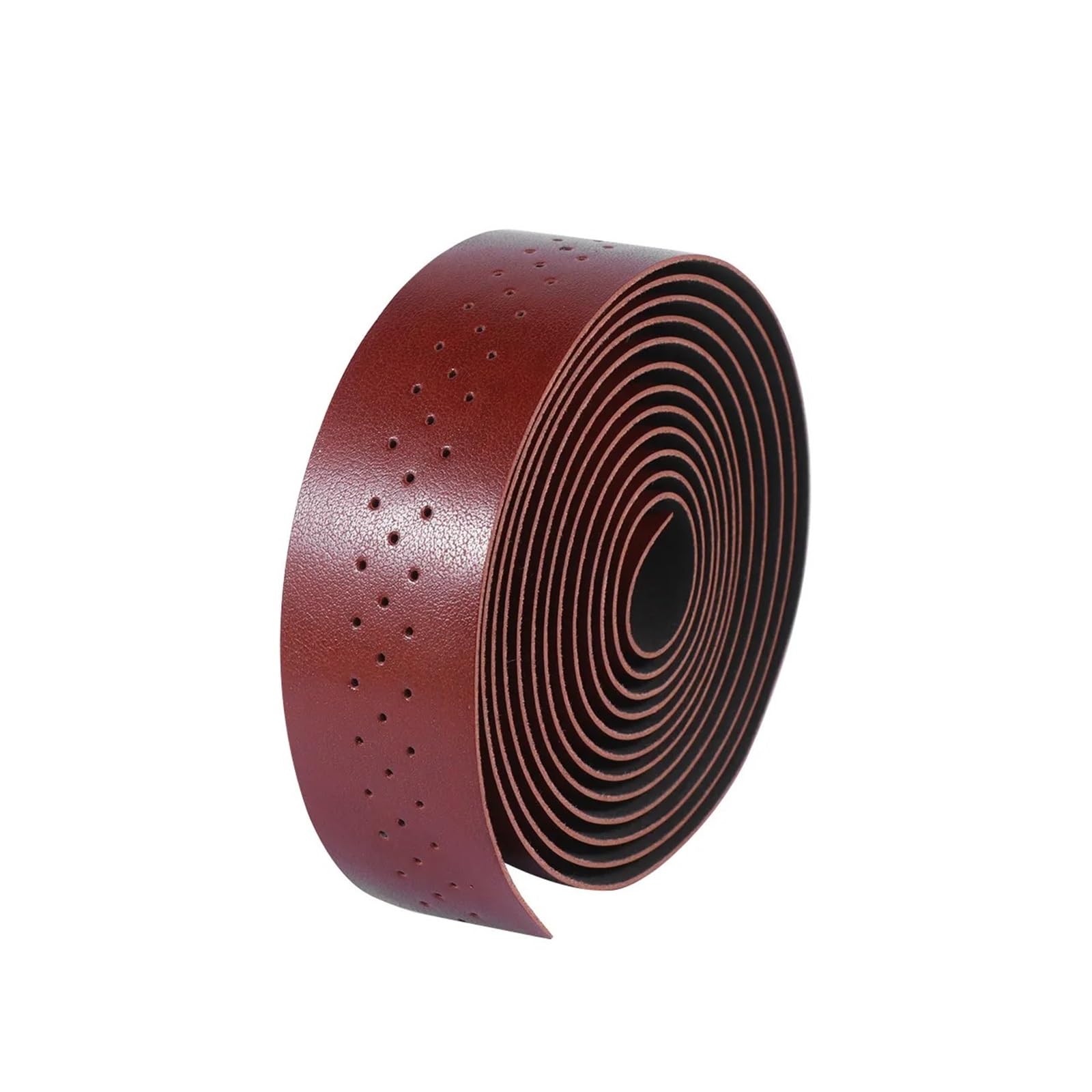 Guidoline Moto 1 Ensemble Ruban Guidon Vélo En PU Absorbant Les Chocs, Sangle Poinçonnage Marron Pour Le Cyclisme Plein Air Sur Route Montagne(Brown)