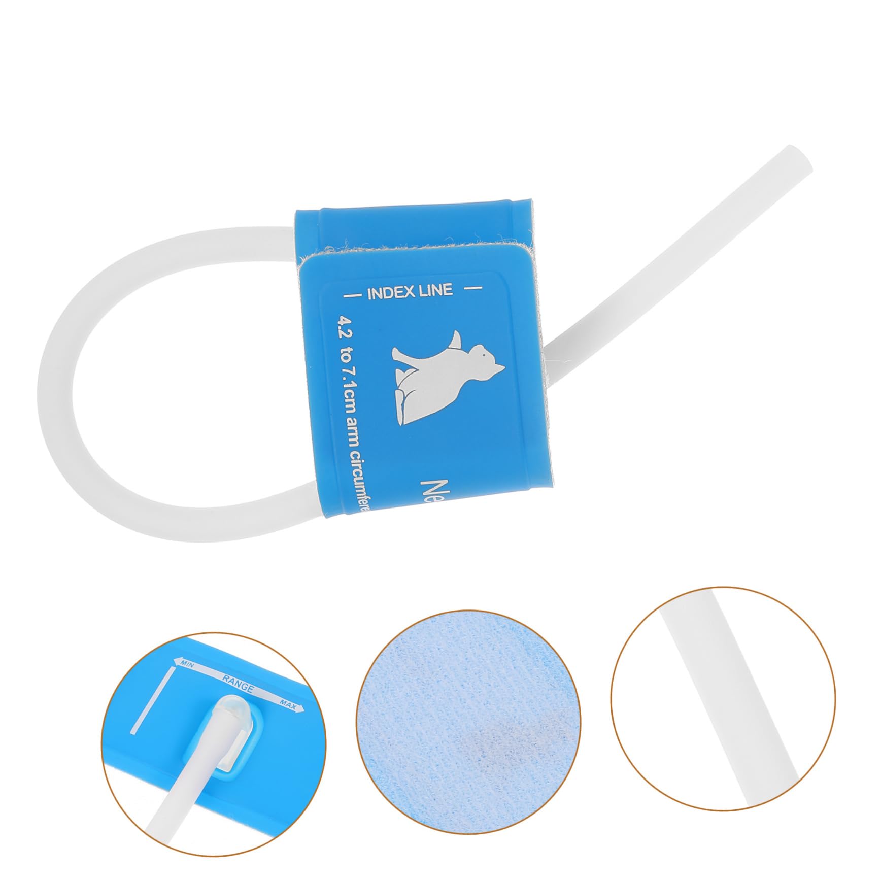 POPETPOP Brassard De Tensiomètre Réutilisable pour Animaux De Compagnie Tensiomètre Vétérinaire Adapté Aux Chiens Et Chats Mesure Précise De La Pression Artérielle Outil Domestique Fiable