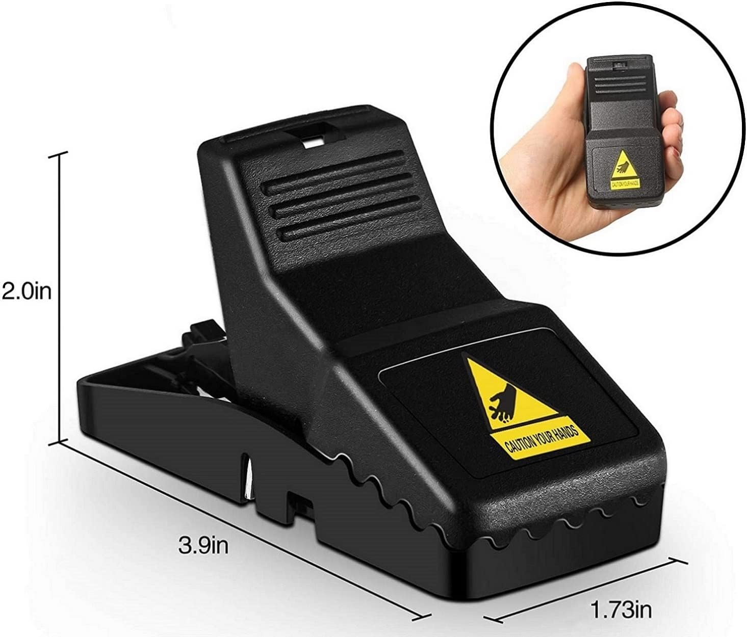 Mouse Trap, Small Mice Trap Indoor Quick Effective Sanitary Safe Mouse Catcher for Family and Pet - 12 Pack