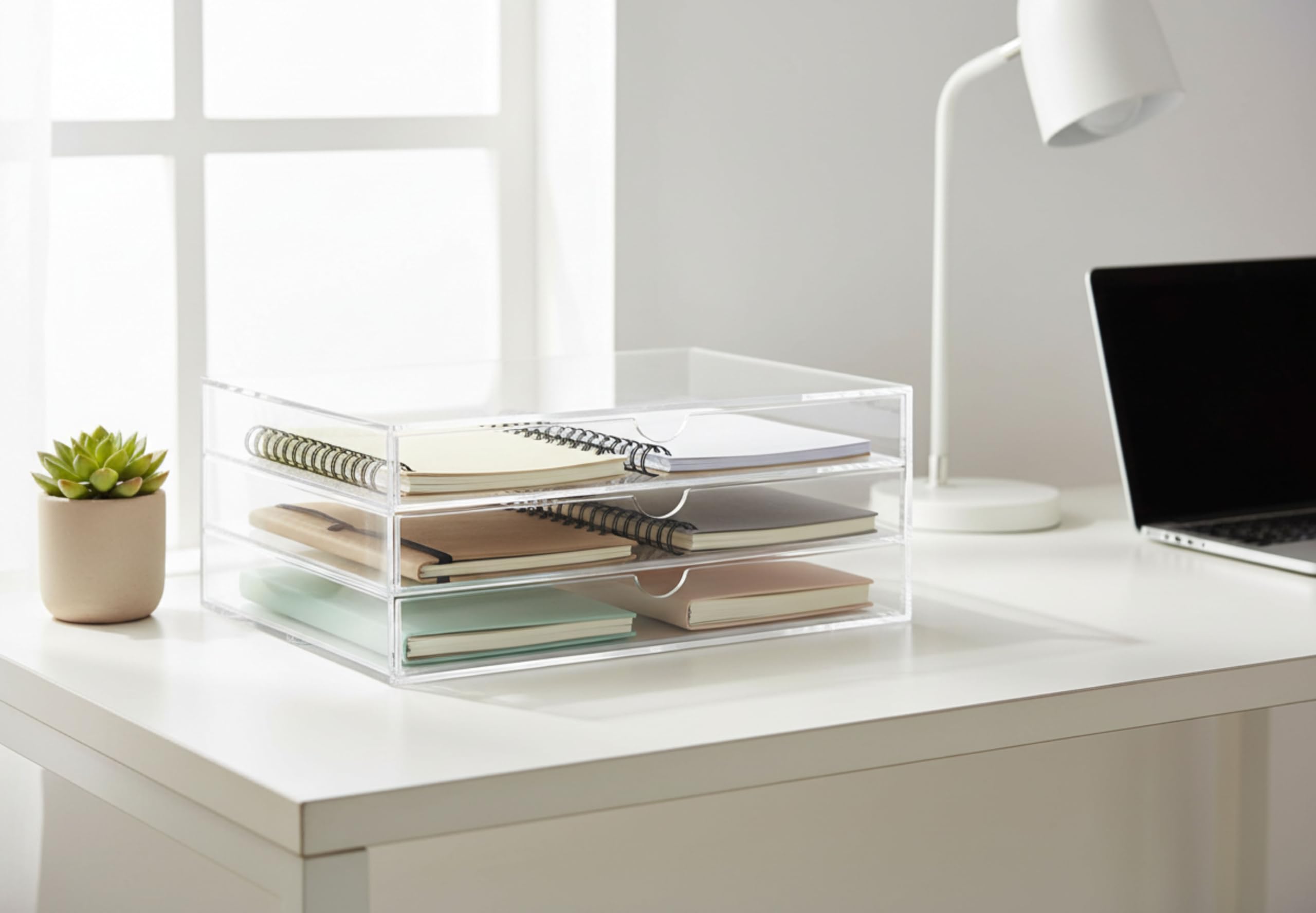 OSCO Landscape Clear Acrylic 3 Tier Sorter