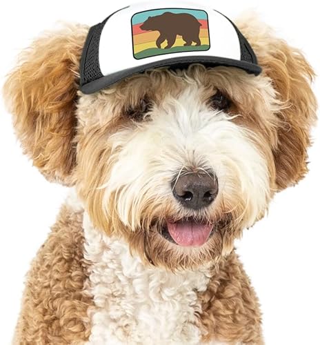 Miniatura 8 de PupLid Gorras de camionero para perros (pequeñas), protección solar elegante de alta calidad para el perro moderno, ajustables para un ajuste seguro