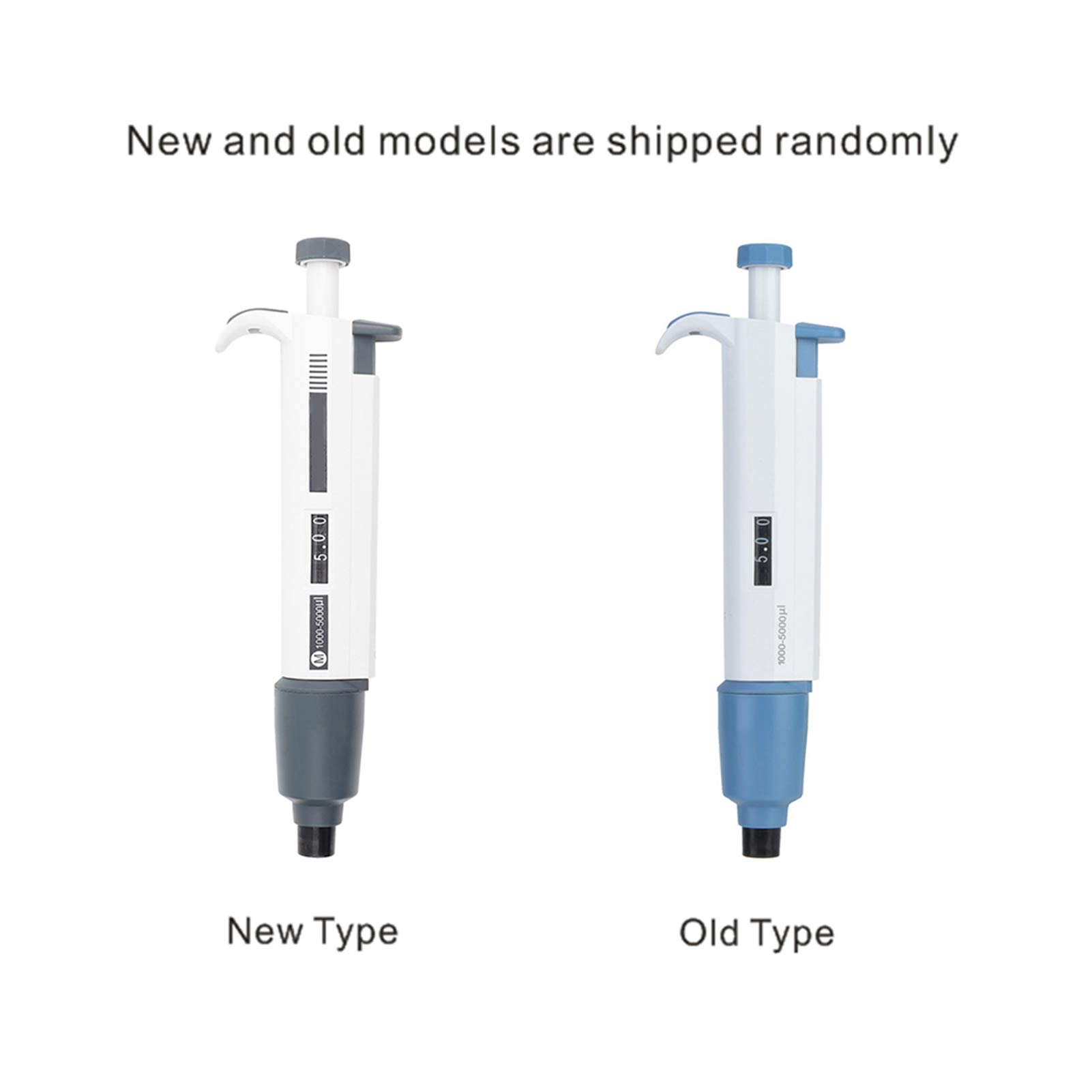 Akozon Micropipeta de volumen M5000 manual ajustable 1000-5000ul para pruebas de muestreo médico