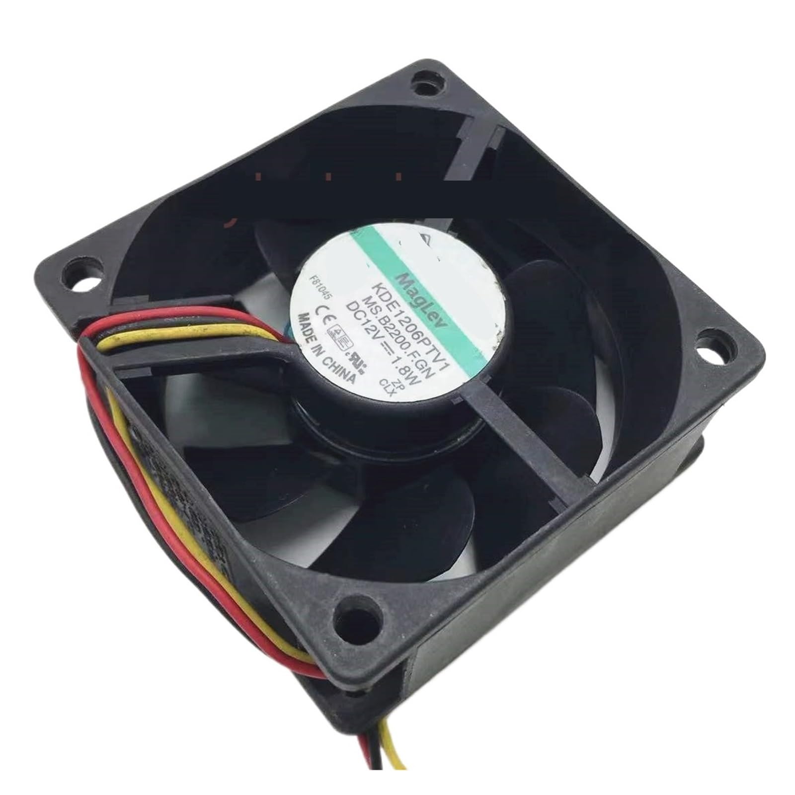 EAHWCXSD KDE1206PTV1 MS.B2200.F.GN DC 12V 1.8W 3-Wire 60X60X25mm Cooling Fan