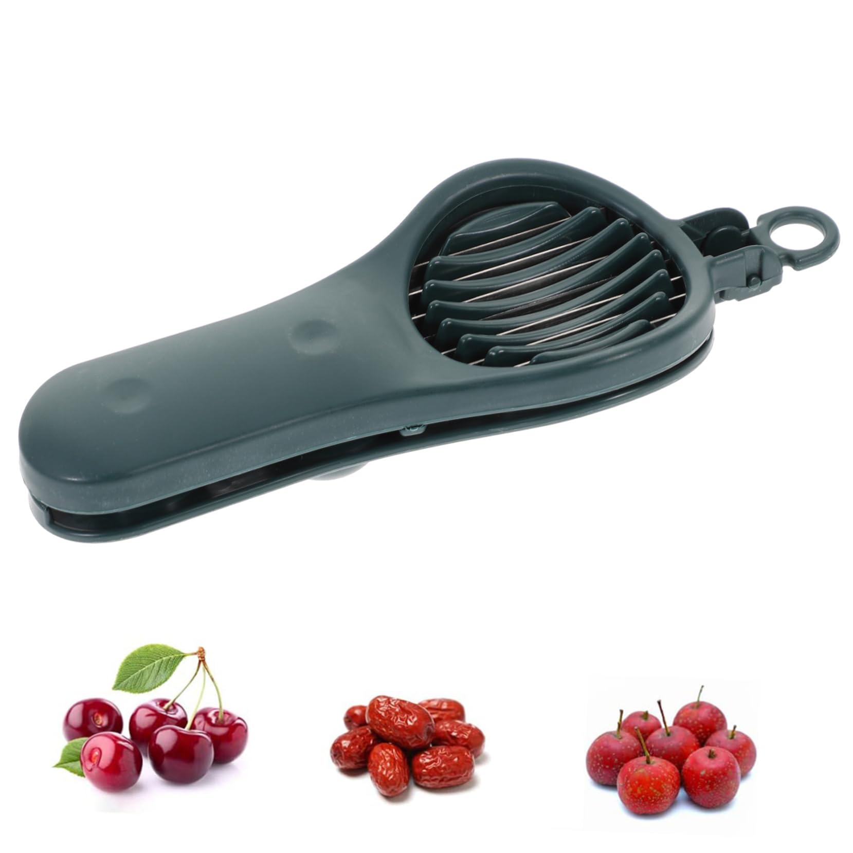 HOLIDYOYO Cherry Pitter Metal Cherry Slicer Date Slicer Fruit Core Remover Multi-use Pitter Tool