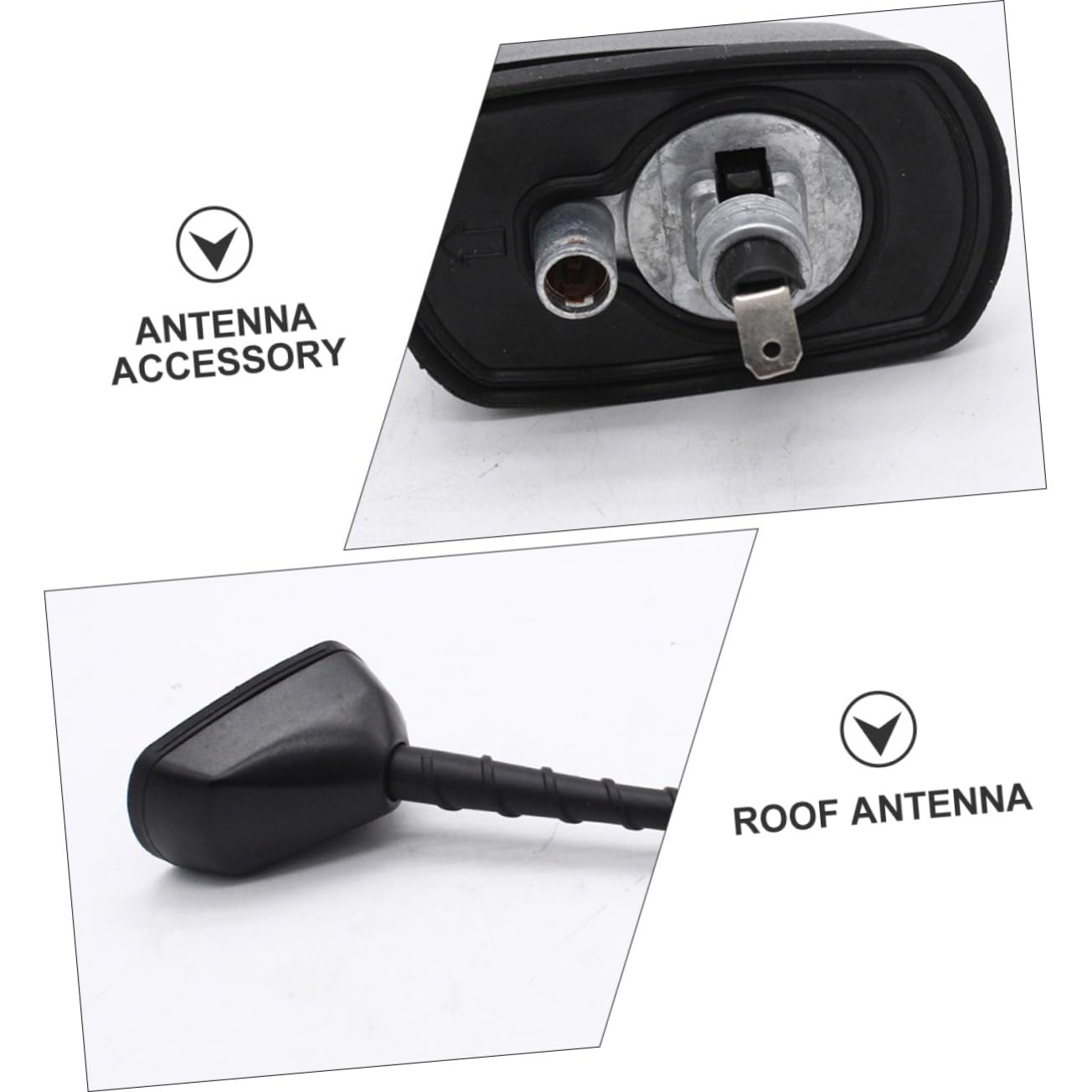 UKCOCO Antena de Techo para Coche Práctica y Duradera en Abs y Aleación de Aluminio, Accesorio Compacto para Techo Compatible con Modelos 2009-2014