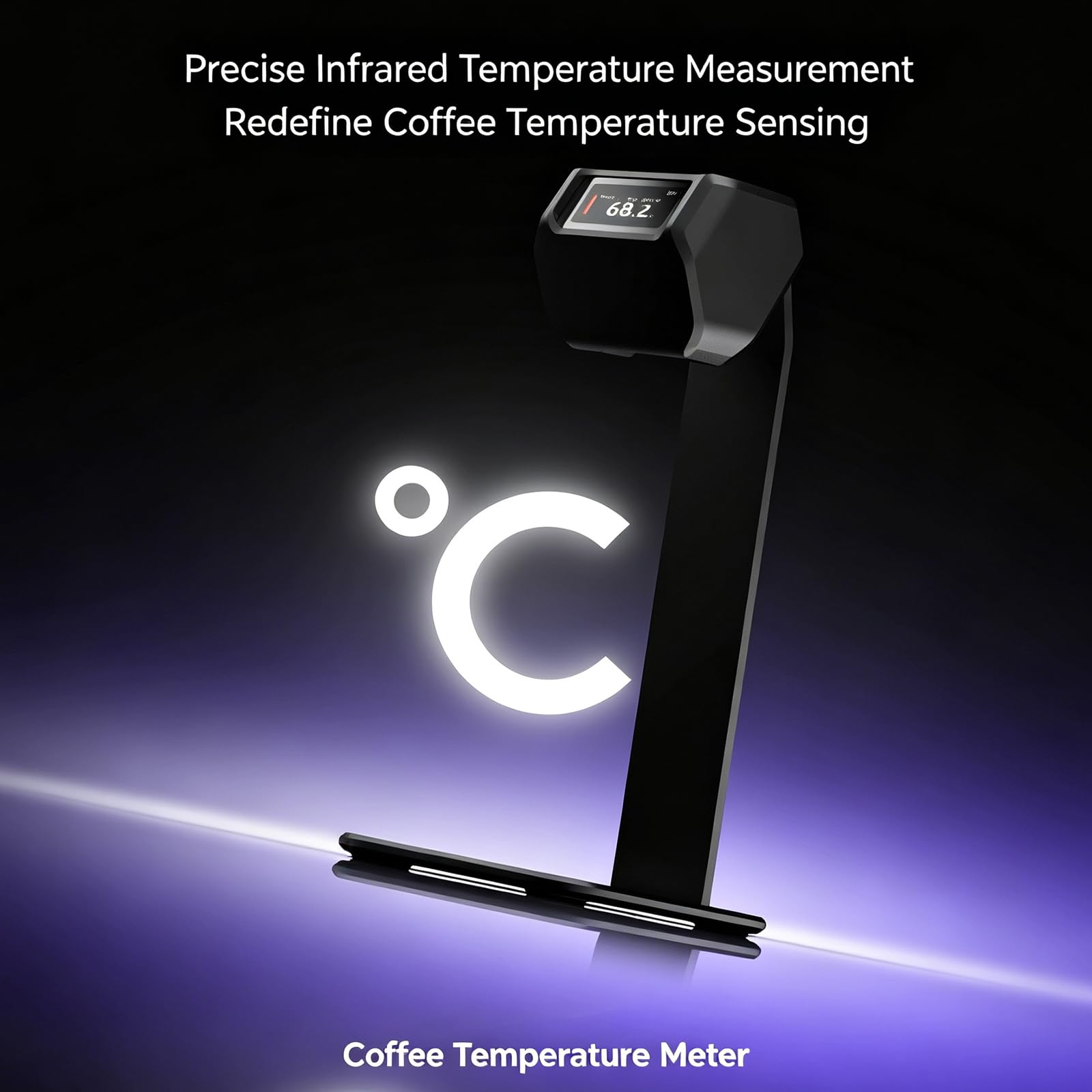 Termómetro Líquido Sin Contacto, Con Soporte Magnético, Rango De 0 A 100 °c, Precisión De ±0,1 °c, Autocalibración, Herramienta De Medición De Temperatura Para Café Espresso