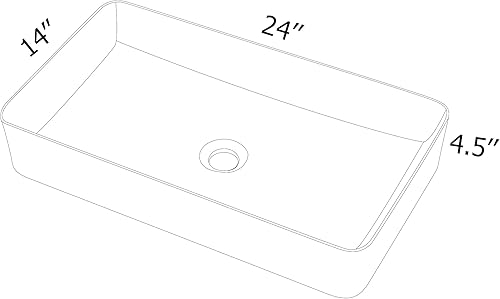 Miniatura 21 de Fregadero montado en la pared de 13 x 11 pulgadas, fregadero de pared rectangular de porcelana blanca de cerámica, lavabo artístico, orificio