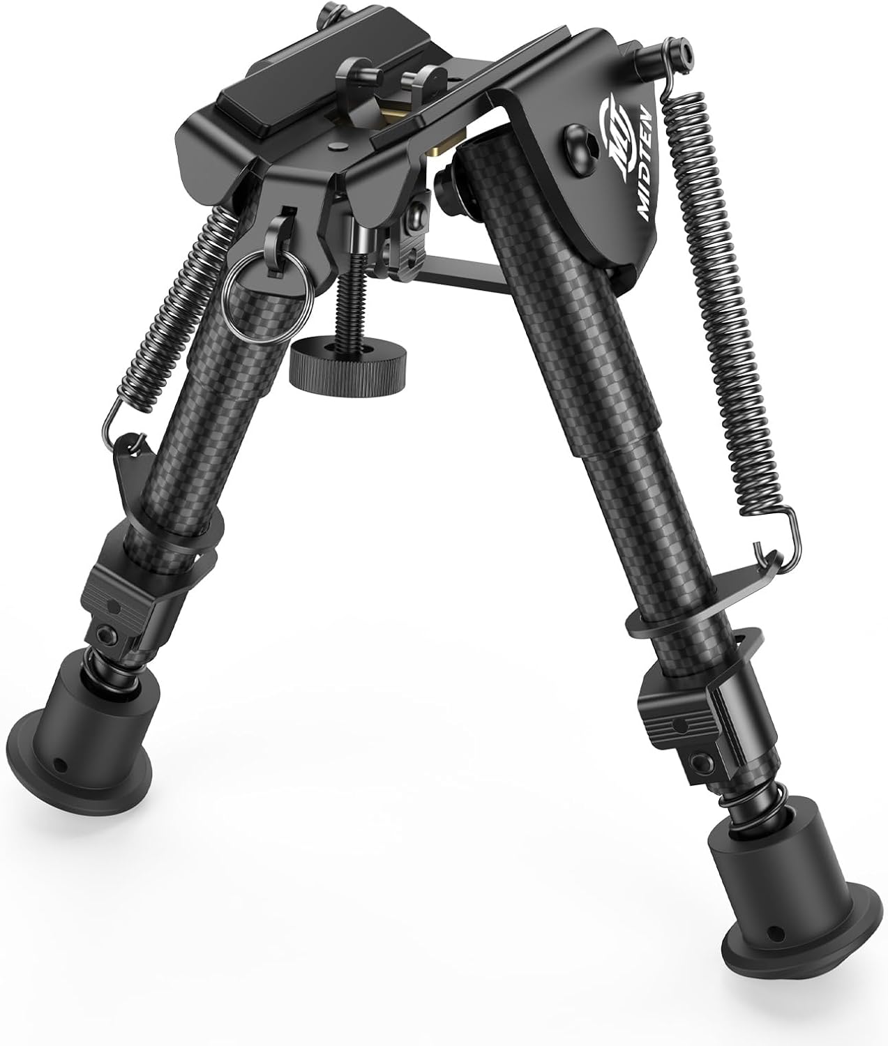 MidTen Rifle Bipod 6-9 Inches, Lightweight Shooting Sling Stud Bipod, Heavy Duty Non-Slip Feet for Hunting