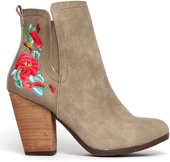 Capa de Ozono Botín Café con Flores Botin para Mujer Café Talla 25.5 :  Amazon.com.mx: Ropa, Zapatos y Accesorios