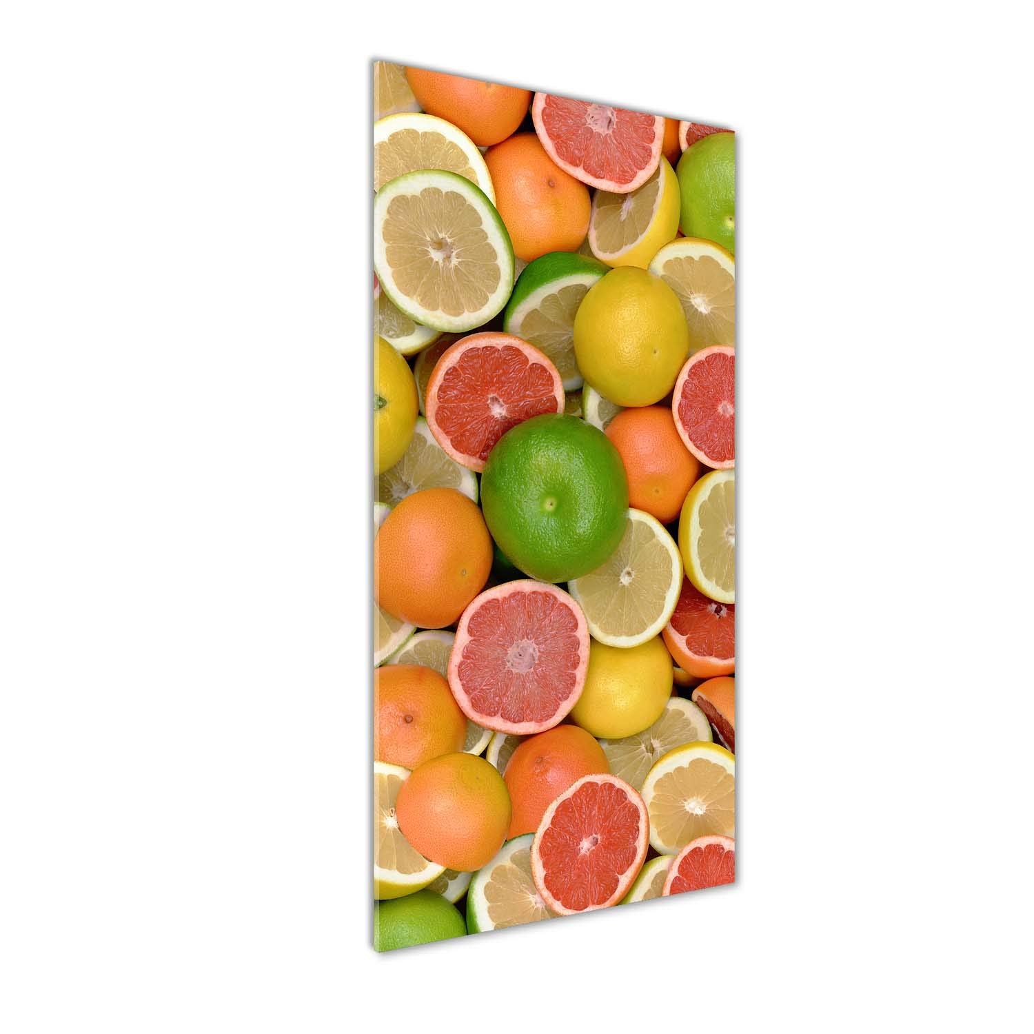 Impression sur verre acrylique Tulup 50x125 cm tableau mural agrumes multicolore