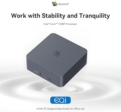 Miniatura 2 de Beelink Red dual de 2.5 GbE - Pantallas triples 4K - Mini PC DDR5 de 16 GB, Intel 12th Core i3 N305 EQ12 Pro compatible con AV1 deconding, 500 GB