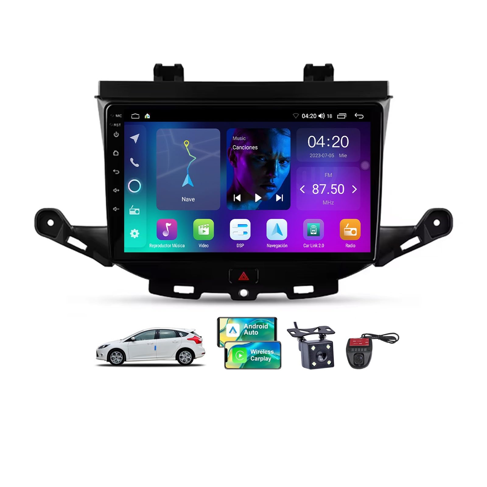 Autoradio Android 13 Opel Astra K pour voyager connecté en musique via Wi-Fi