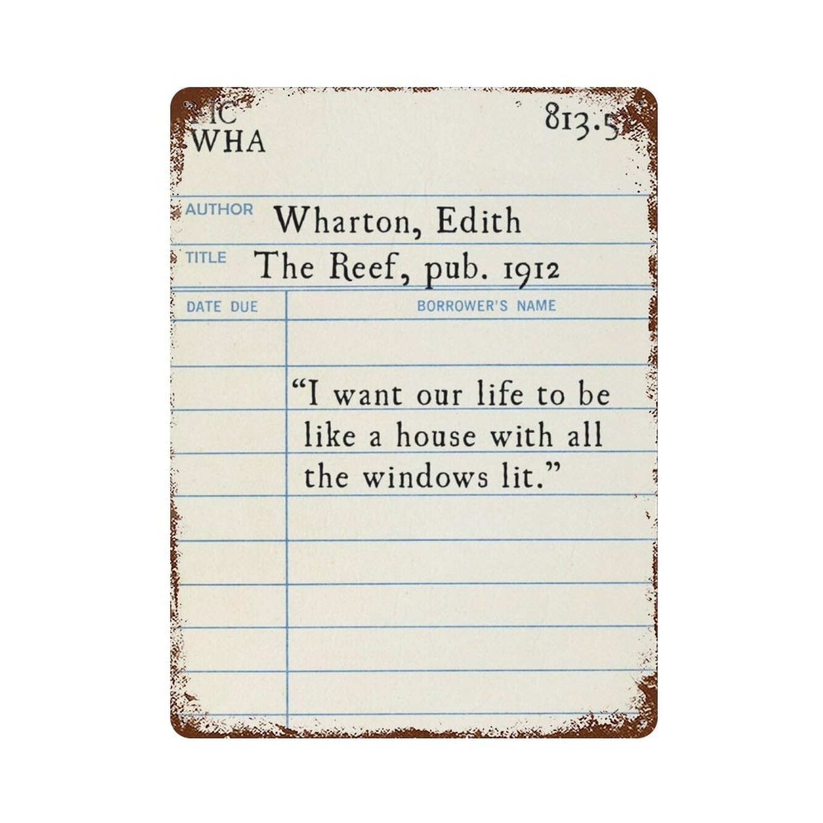 xiaoxiaoshen Quote Edith Wharton I Want Wall Decor Art Metal Tin Poster Modern Home Decor Art Home Bar Shop Decorations Vintage Sign 40x30cm
