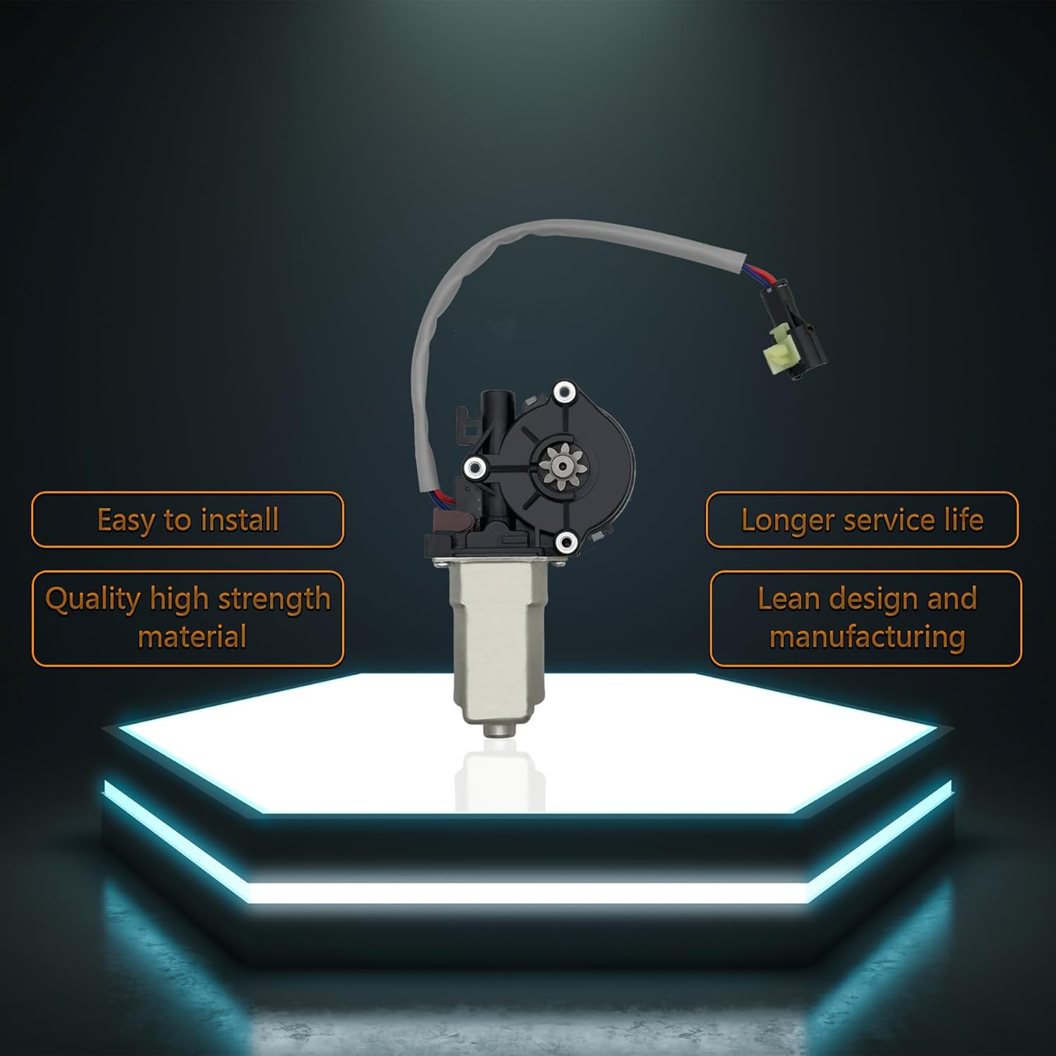 2 pins Power Window Motor Compatible with Kia Sedona Mini Passenger Van 2002-2005/Sorento Sport Utility 2003-2009，Replace for 0K5525856Y 824603E000 834603E000 742923 742-923