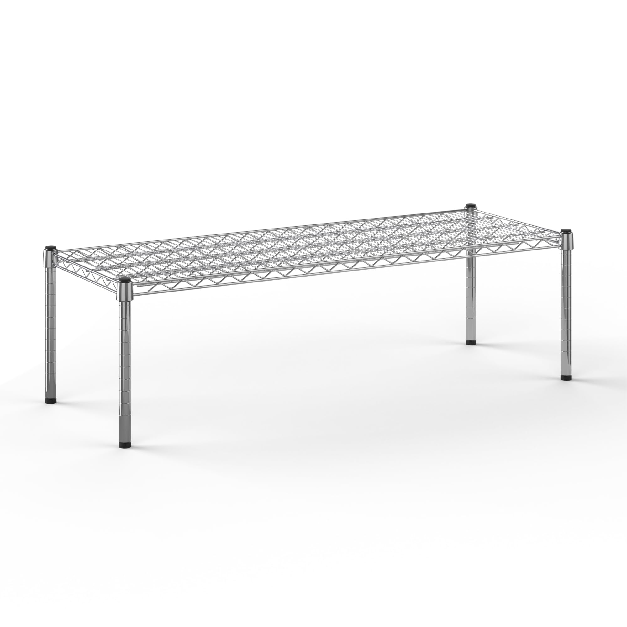 18" Deep x 48" Wide x 14" Height Wire Shelving Kit | 1-Tier | NSF Commercial Storage Rack Unit