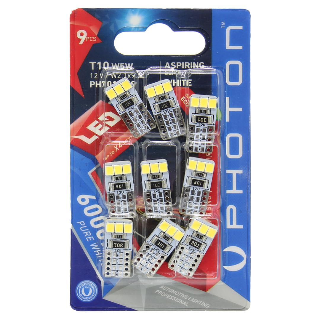 PHOTON Ampul T10 W5W 12V 10Smd Led (9'Lu Blister)