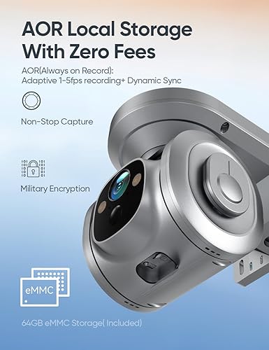 Miniatura 3 de Cámara de seguridad celular 4G LTE inalámbrica con energía solar para exteriores, grabación 247, no necesita WiFi, visión nocturna a color de 2.5K