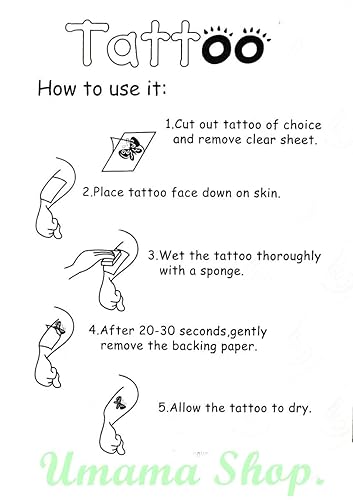 Miniatura 3 de Umama Tatuajes 3 Hojas Henna Flores Tatuajes Realistas Lotus India Dibujos Animados Impermeable 3D Hombres Mujeres Brazo Tatuaje Tatuaje Temporal