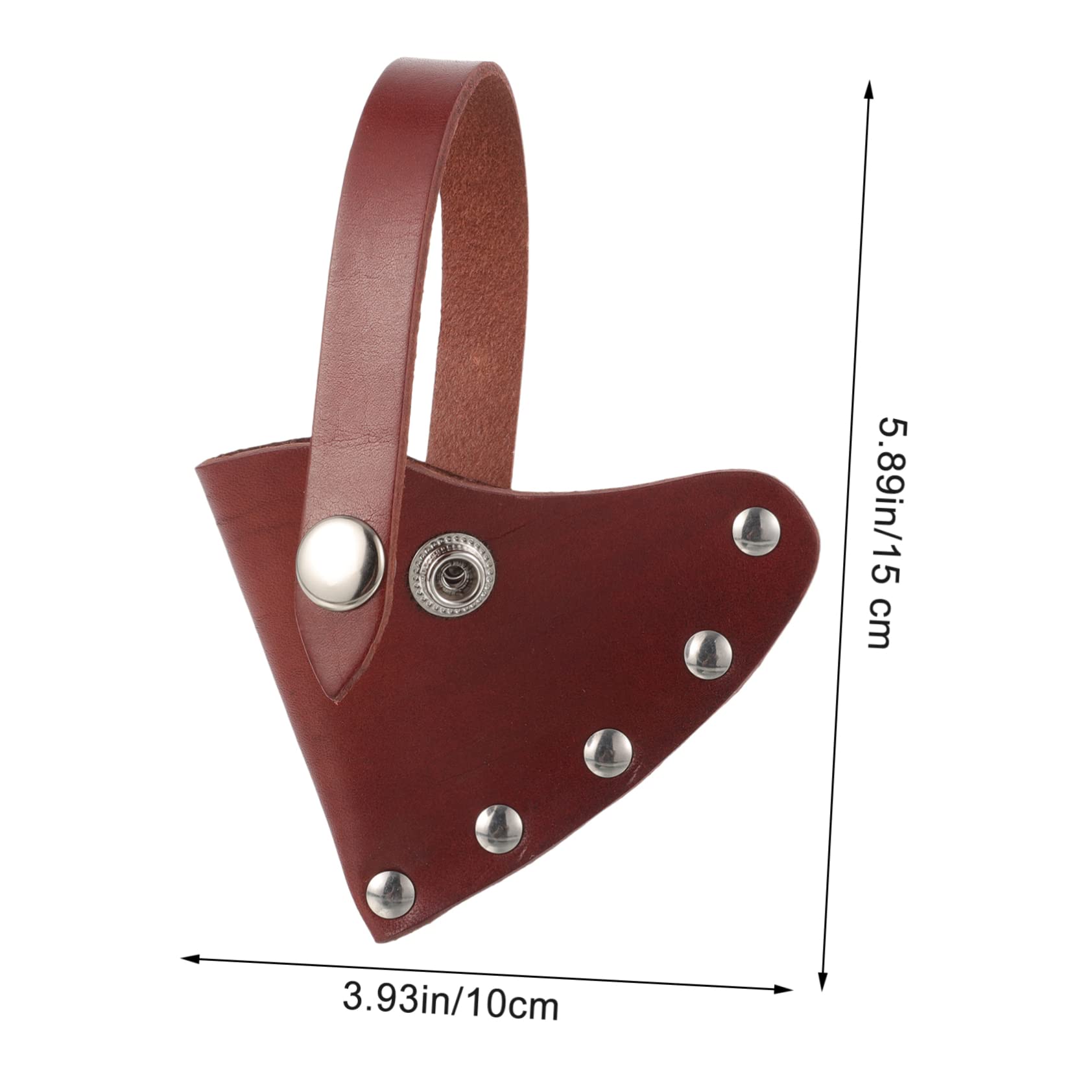 GALPADA Leather Axe Cover Camping Accessory Snap Button Design Easy Open Close Hand Protection