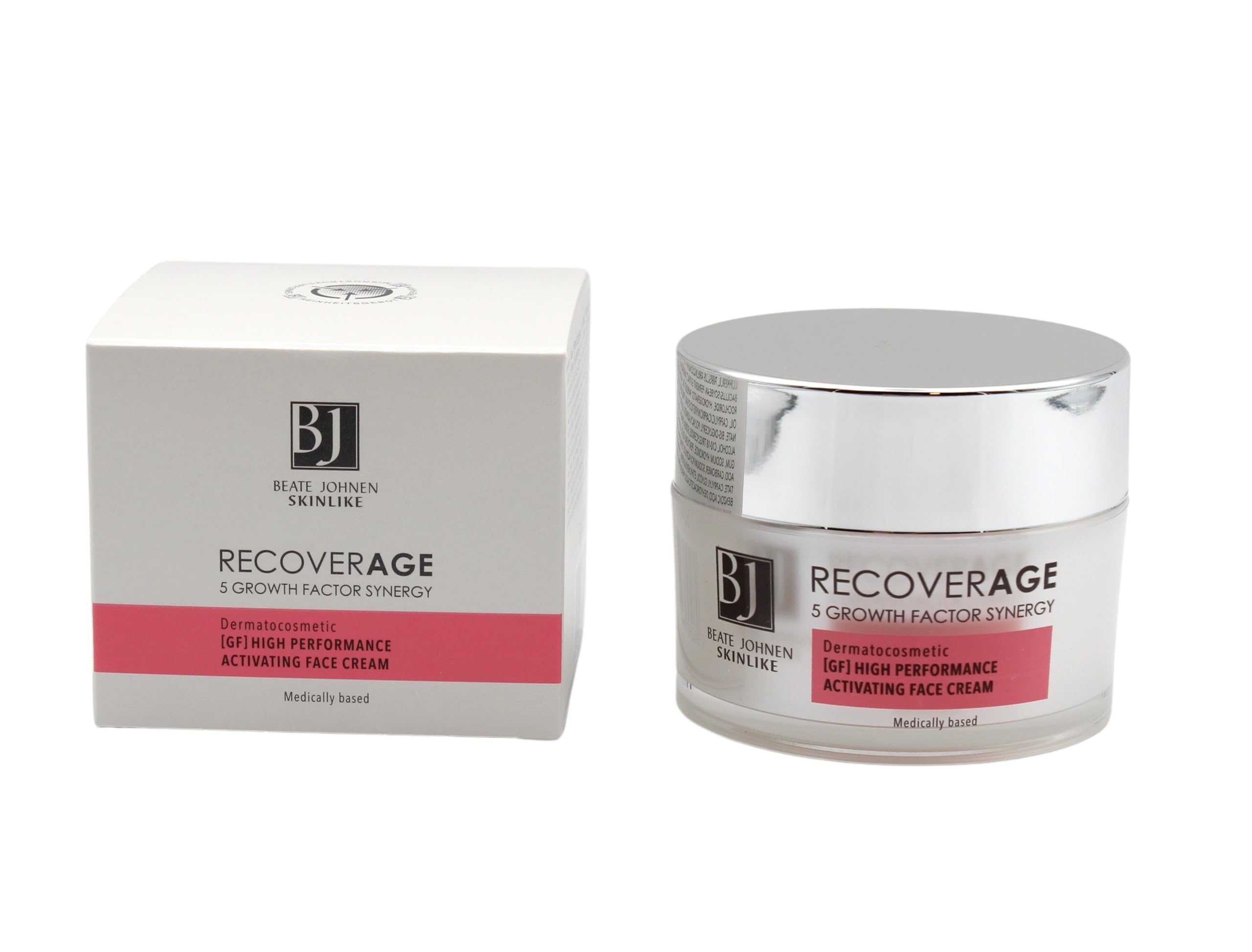 BEATE JOHNEN SKINLIKE RecoverAge High Performance Activating Face Cream 100ml I Sondergröße, I mit Phytoglykogen I vereint 5 essenzielle Wachstumsfaktoren