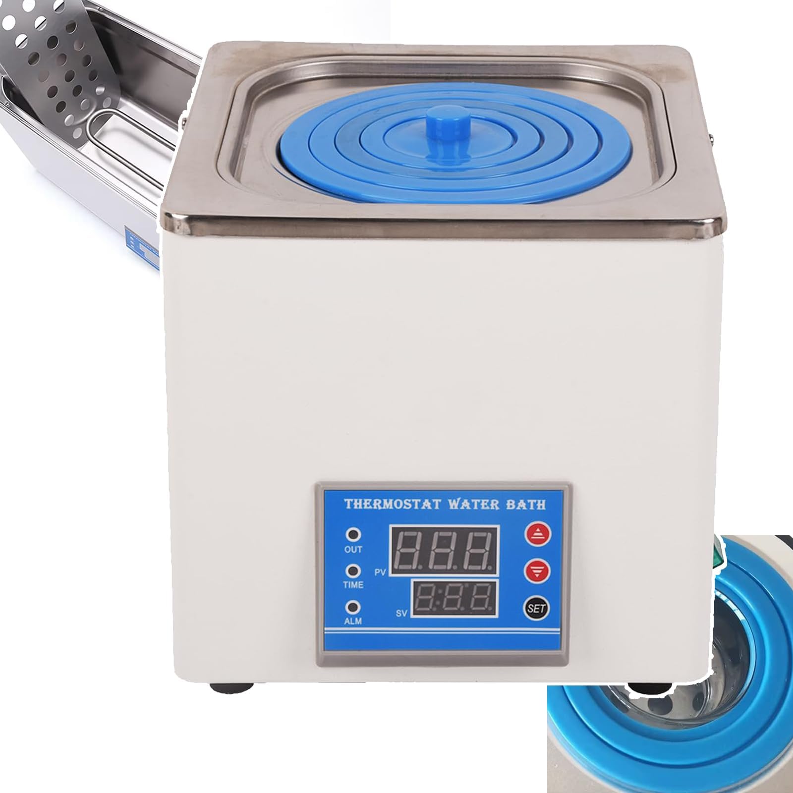 Riscaldatore elettrico per bagno d'acqua da 1/2 foro, volume disponibile: 3,5 l/7 l, con display digitale/coperchio protettivo: diviso in 4 strati, anti-scottatura,1hole