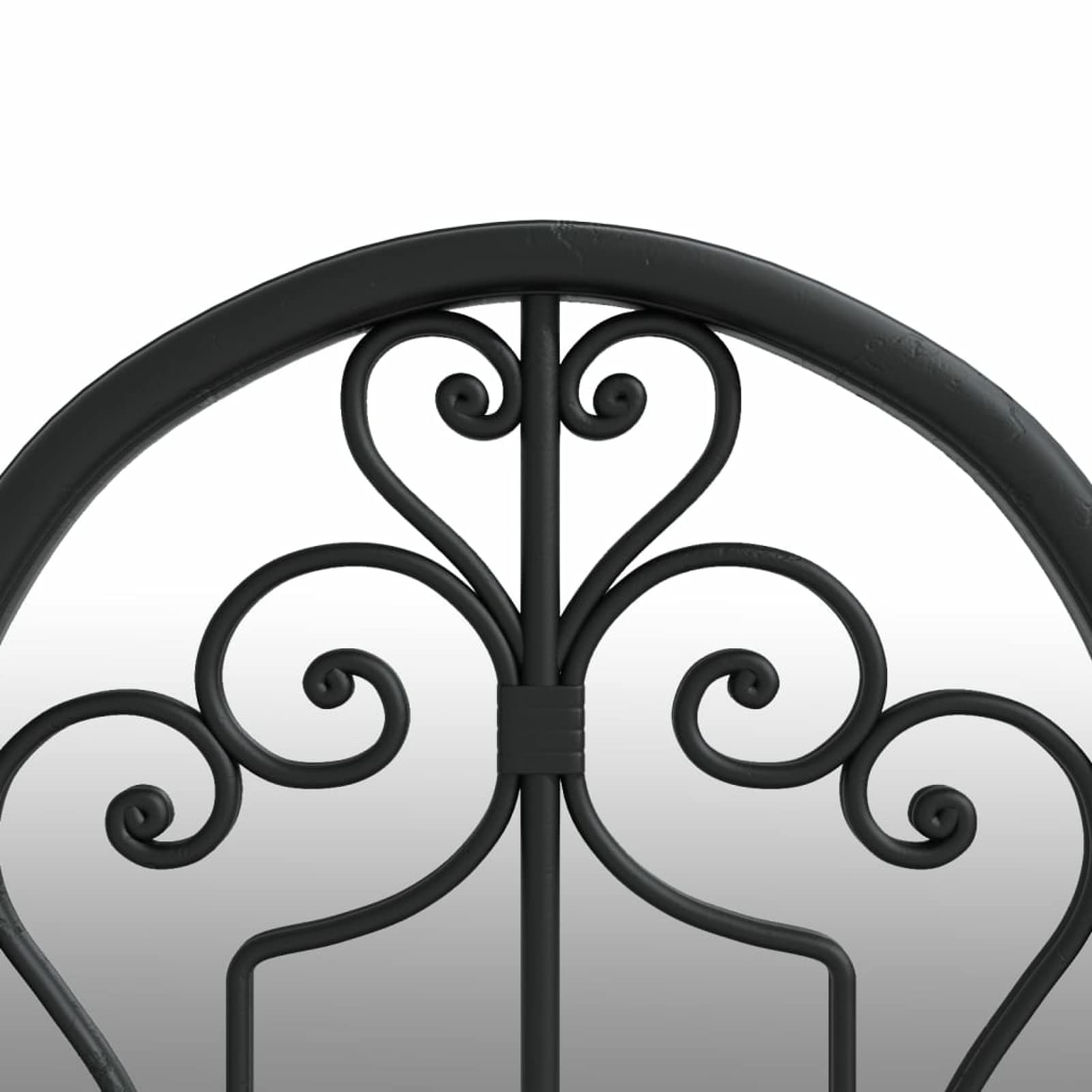 ShGaxin Specchio da Giardino Nero 100x45 cm in Ferro per Uso Esterno,Specchio da Parete,Specchio da Parete Moderno,Specchi da Parete-318374
