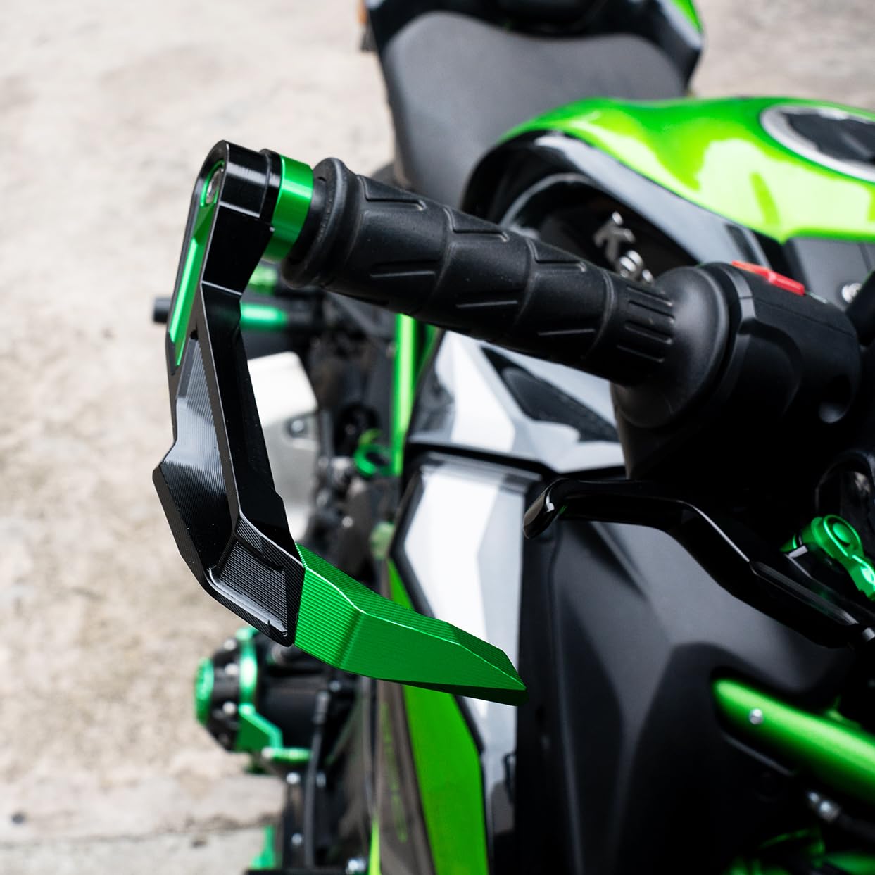 Protector de Freno de Motocicleta para Z900 2025 Z800 Z1000 SX Z750 Z500 ZX6R ZX10R Ninja 250 300 1000 500 Accesorios Protector de Mano de Palanca de Embrague de Freno de Manillar de Aluminio (Negro)