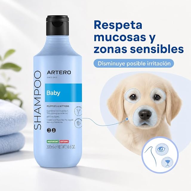 Foto 3 de 8 de Artero - Champú Artero para cachorros y gatitos Baby 250 ml