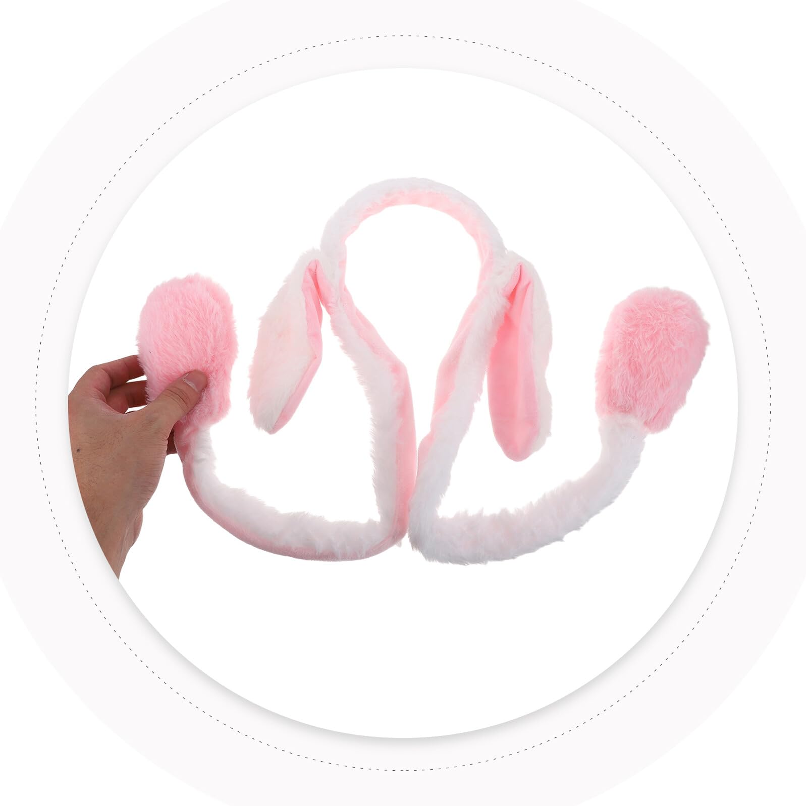 Amazon | OHPHCALL うさぎ耳カチューシャ ぬいぐるみ仕様 耳が動く