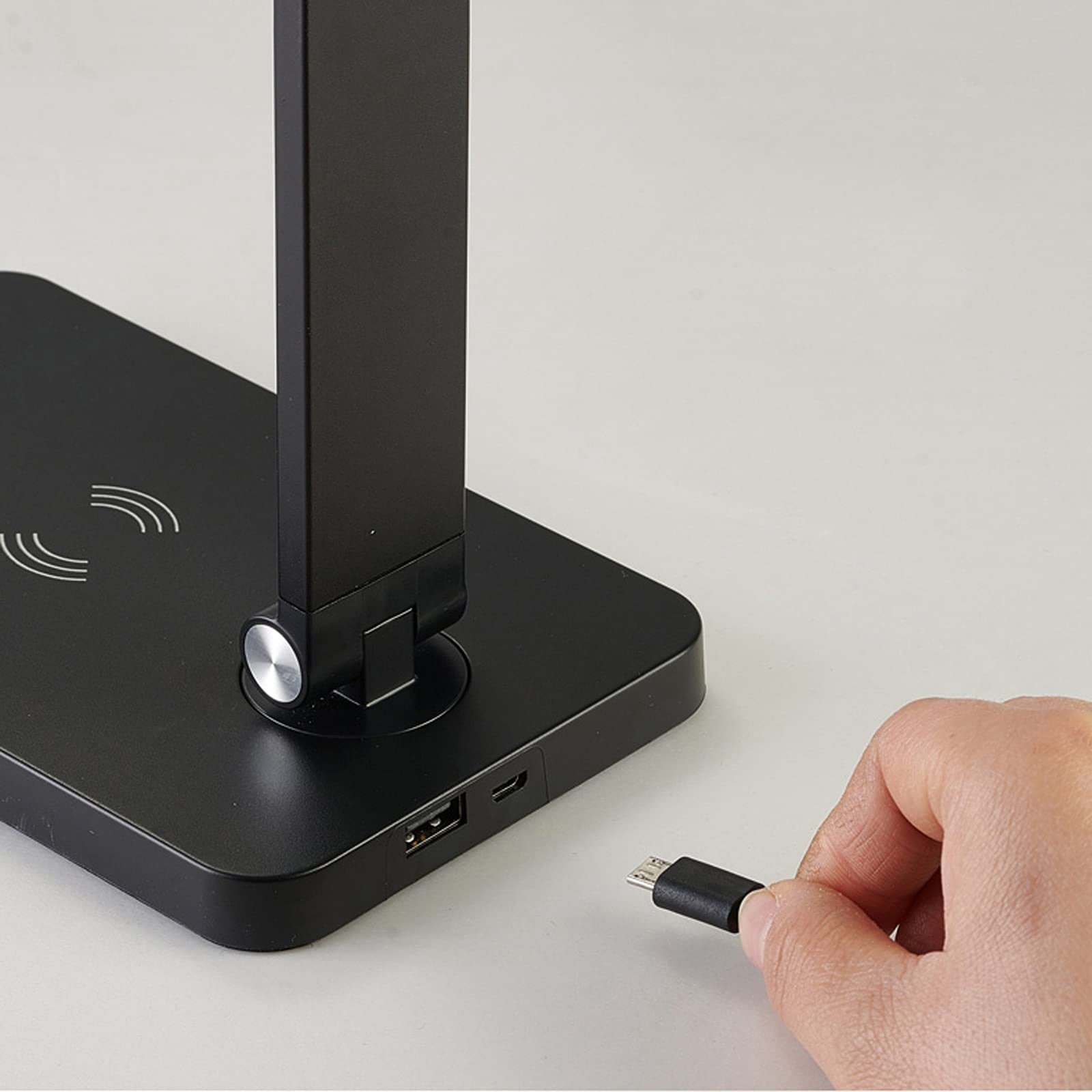 Lampada da apprendimento pieghevole Lampada da scrivania a LED dimmerabile con porta USB Lampada da lettura in 3 modalità colore con lampada da scrivania per telefono