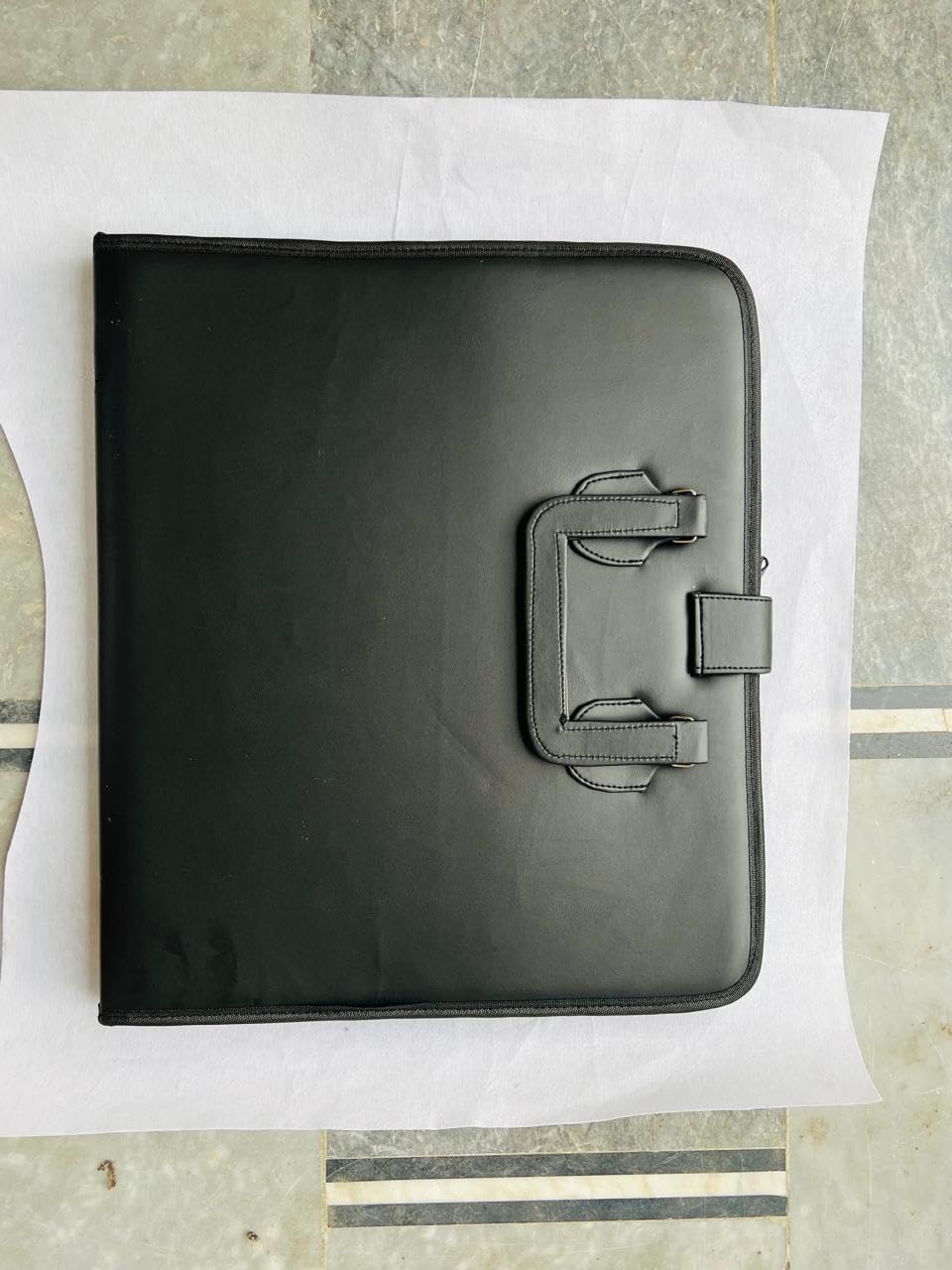 Masonic Case Hand Embroidered Goldedn Bullion Wire Square & Compass Fits Master Mason Apron & Chain Collar