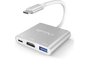 HP HDMI Adapter for Laptop: 3-in-1 Type-C Converter with HDMI, USB 3.0, and 100W PD