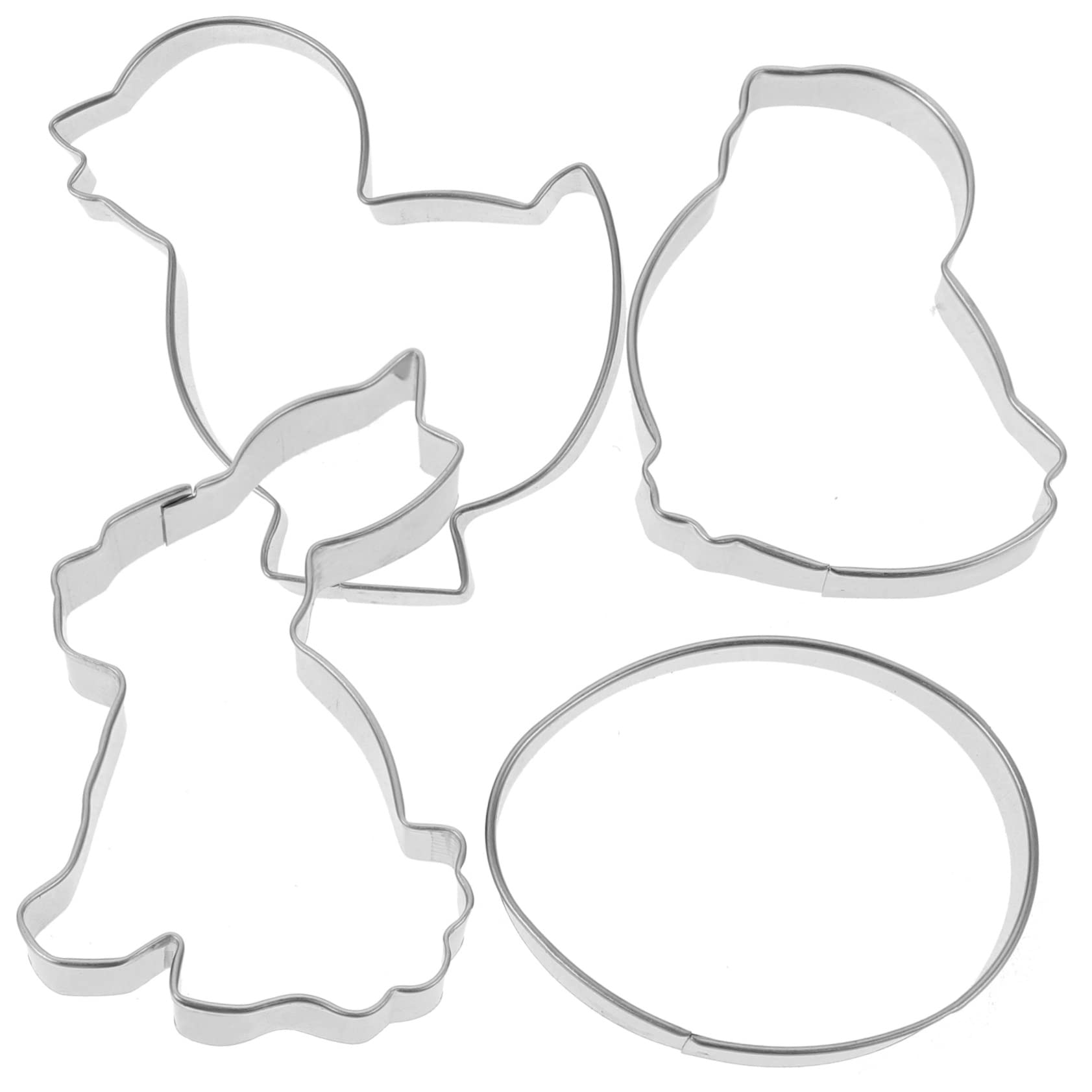 Ciieeo Lot De 5 Moules À Biscuits En Acier Inoxydable Emporte-pièces Pour Pâtisserie Réutilisables Pour Garçons Et Filles Adultes 8 Pièces X 5