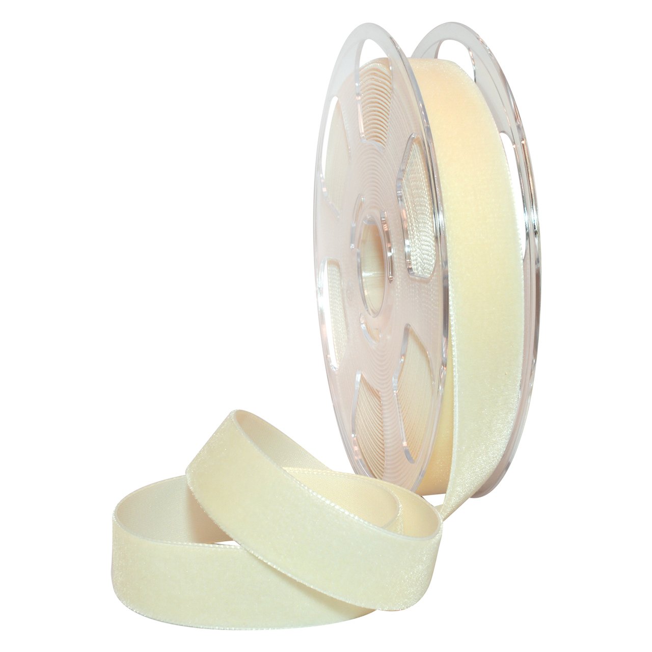 Ruban nylon velours suisse crème Morex Ribbon pour réparer et embellir vos textiles fatigués