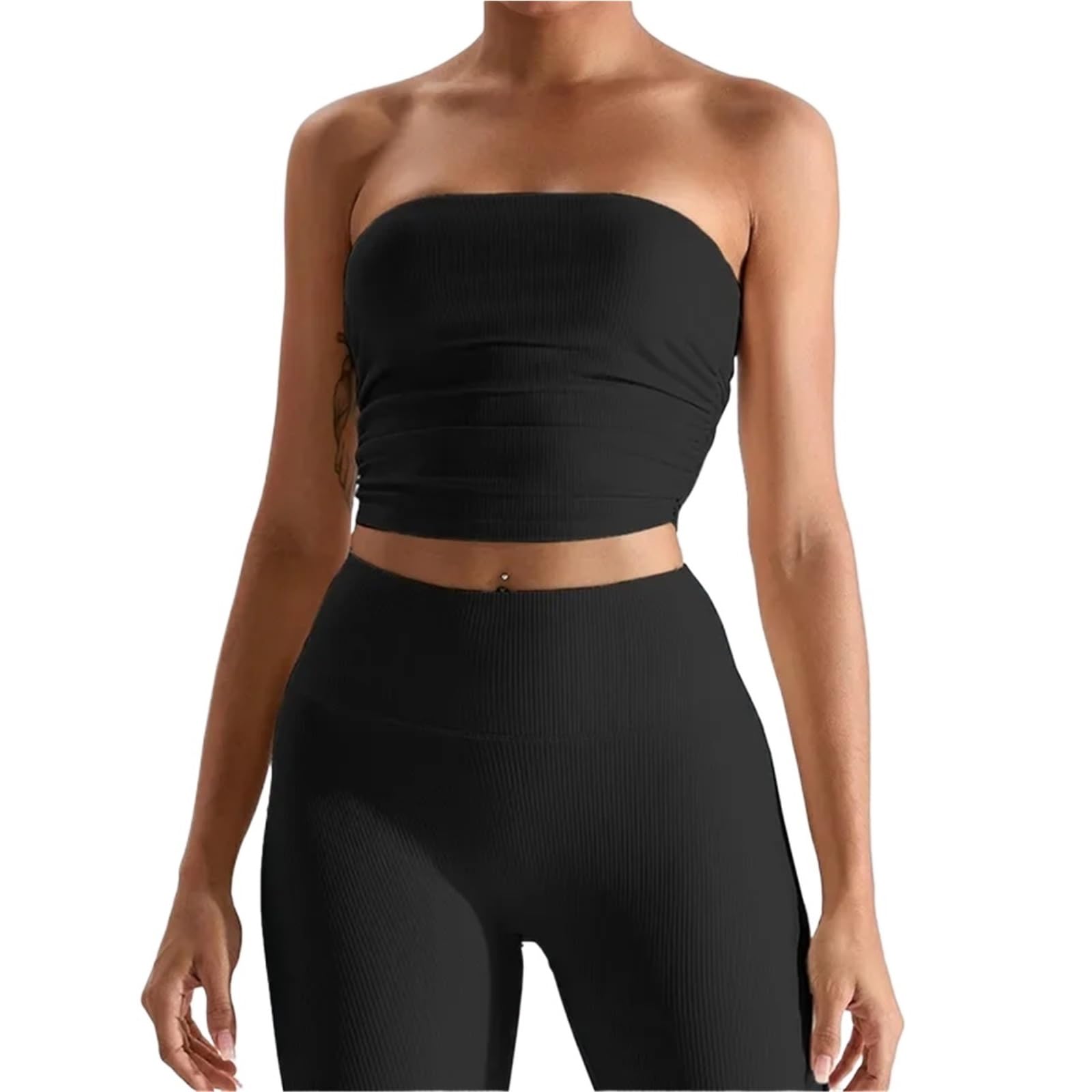 Reggiseno Sportivo Sexy Senza Spalline, Schienale, da Donna, ad Asciugatura Rapida, for Palestra per Fitness Ginnastica Yoga