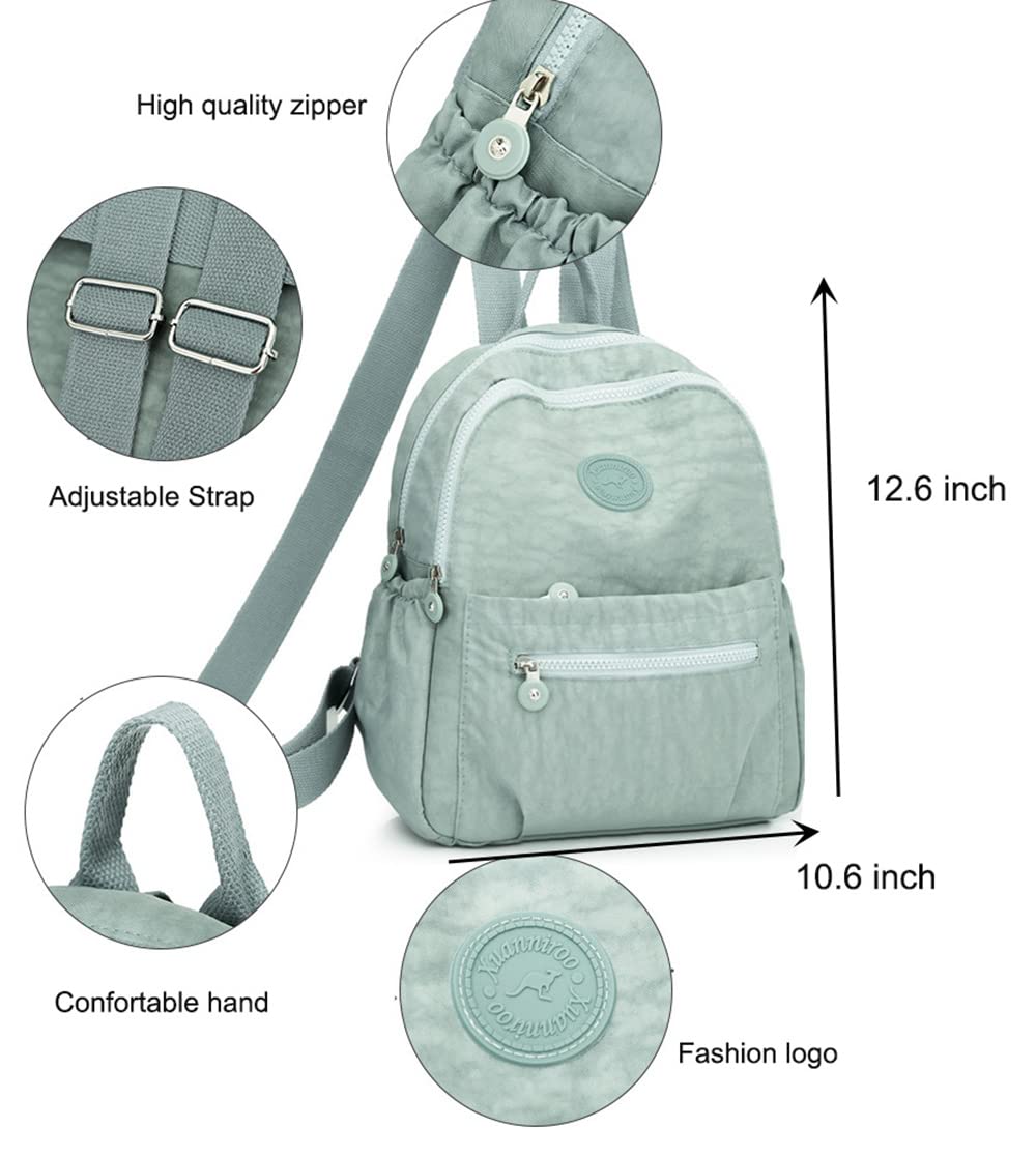 Laneko Mini zaini in nylon per le donne piccolo zaino borsa leggero mini zaino casual da viaggio