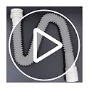 Image of 1 Meter Flexible PVC Waste Pipe Drain Hose Connector (Pack of 2) | Universal Fit for Bathroom & Kitchen Sink | Anti-Clog, Leak-Resistant Design | Easy Installation for Basin & Wash Basin Drainage