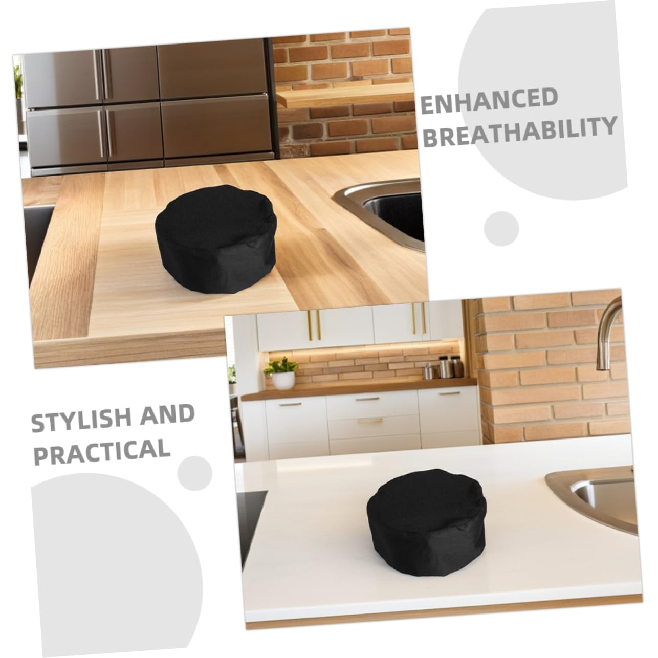 POPETPOP 6piezas Gorros De Chef para Cocina Cafetería y Catering Gorros De Trabajo Ajustables Parte Superior De Malla Transpirable para Adultos