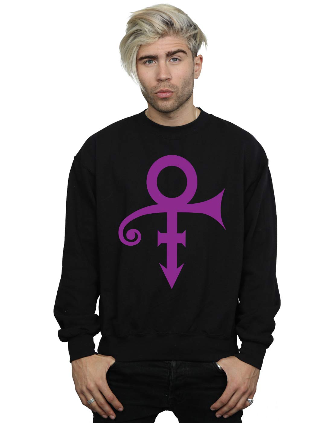 Absolute Cult Men's Black Prince Album Logo Sweatshirt XXXXX-Large