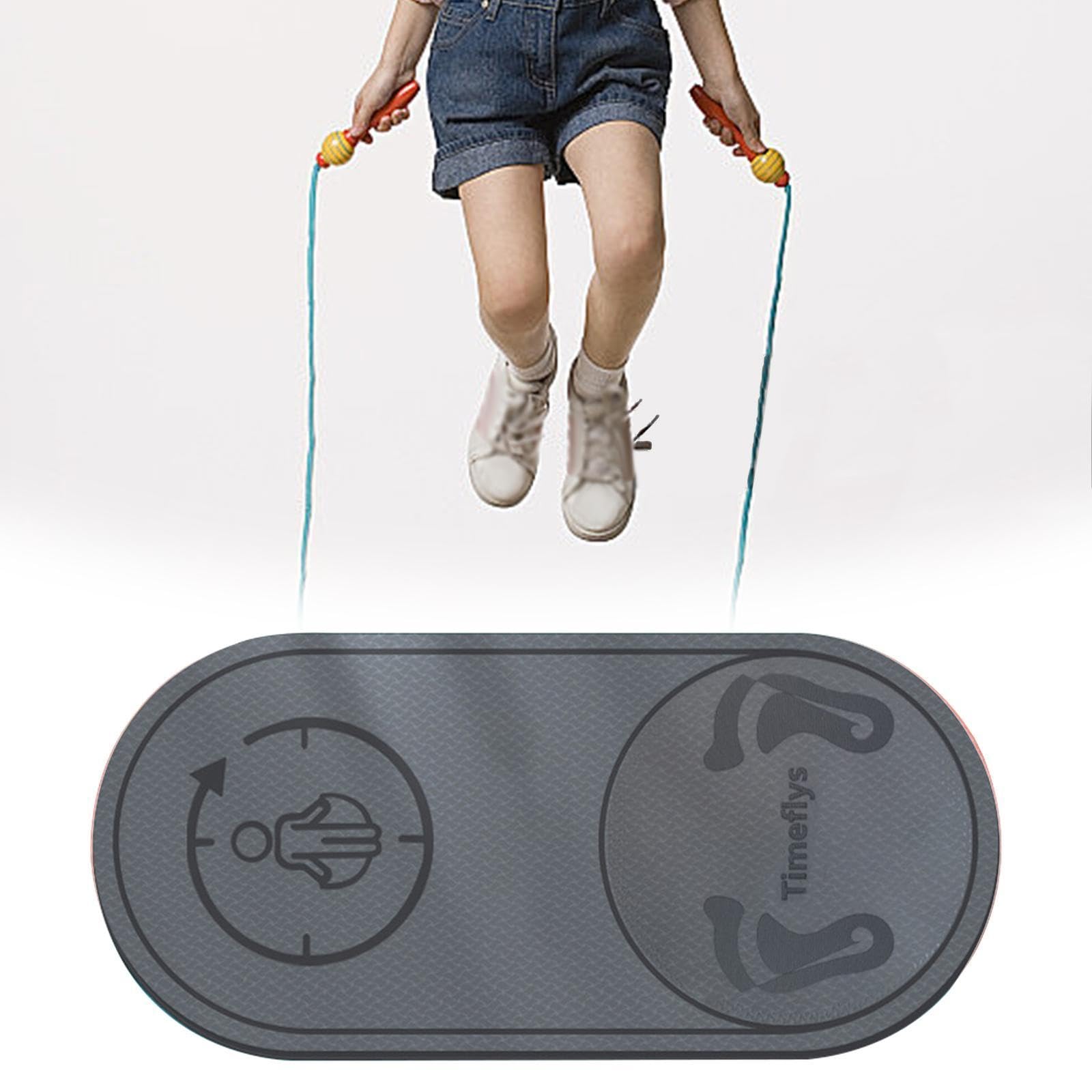 Springseilmatte Workoutmatte Sprungmatte Schutzmatte Fitnessmatte Elastisch Und Kompakt Aus TPE für Workout Zuhause