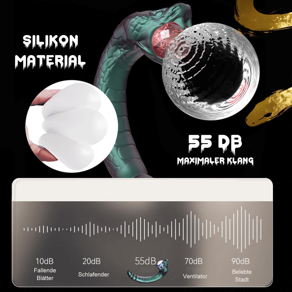Elektroschocker BDSM Vibrator mit Sichtbarer Strom, 7 Frequenz Vibration & 3 Geschwindigkeiten G-Punkt-Vibratoren Analvibrator, IPX7 Wasserdicht Vibratorensets für Frauen Paare(B)