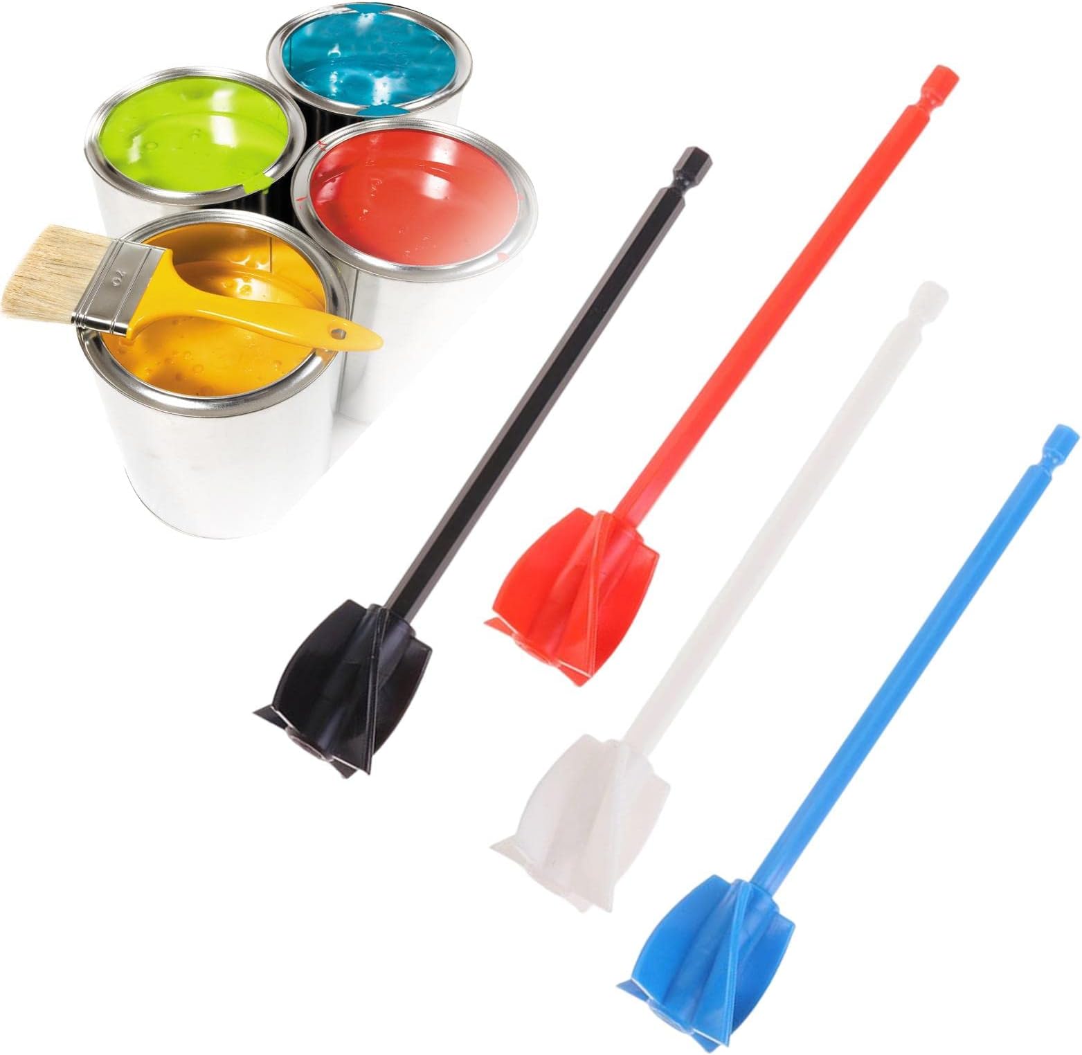 CLUB BOLLYWOOD Paint Mixer Stirrer Mixing Plaster Mixer Portable Mixer Paddle for Liquids Black | | Home & Garden | Tools | Other Hand Tools