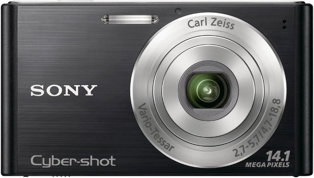 Sony DSCW320B Cyber-shot Digital Camera - Black (14.1 MP, 4x Optical Zoom) 2.7 inch LCD