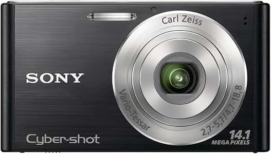 Sony DSCW320B Cyber-shot Digital Camera - Black (14.1 MP, 4x