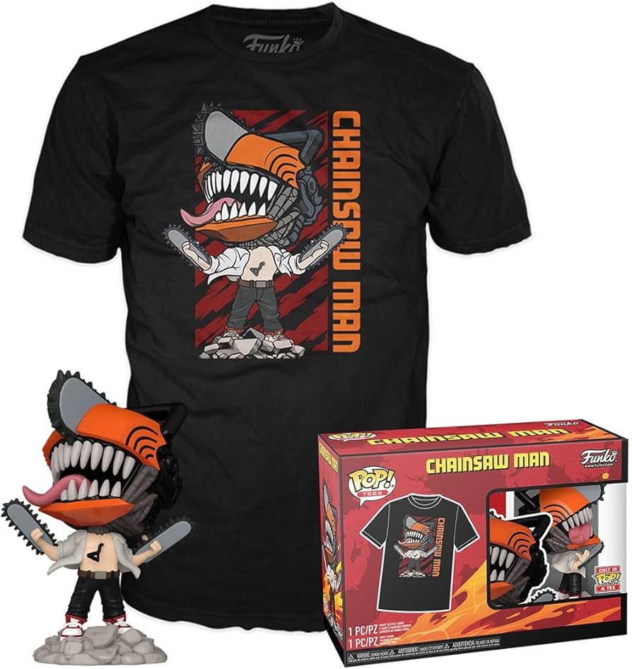 Funko Pop! & Tee: CSM - Chainsaw Man Leaping - XL - T-Shirt